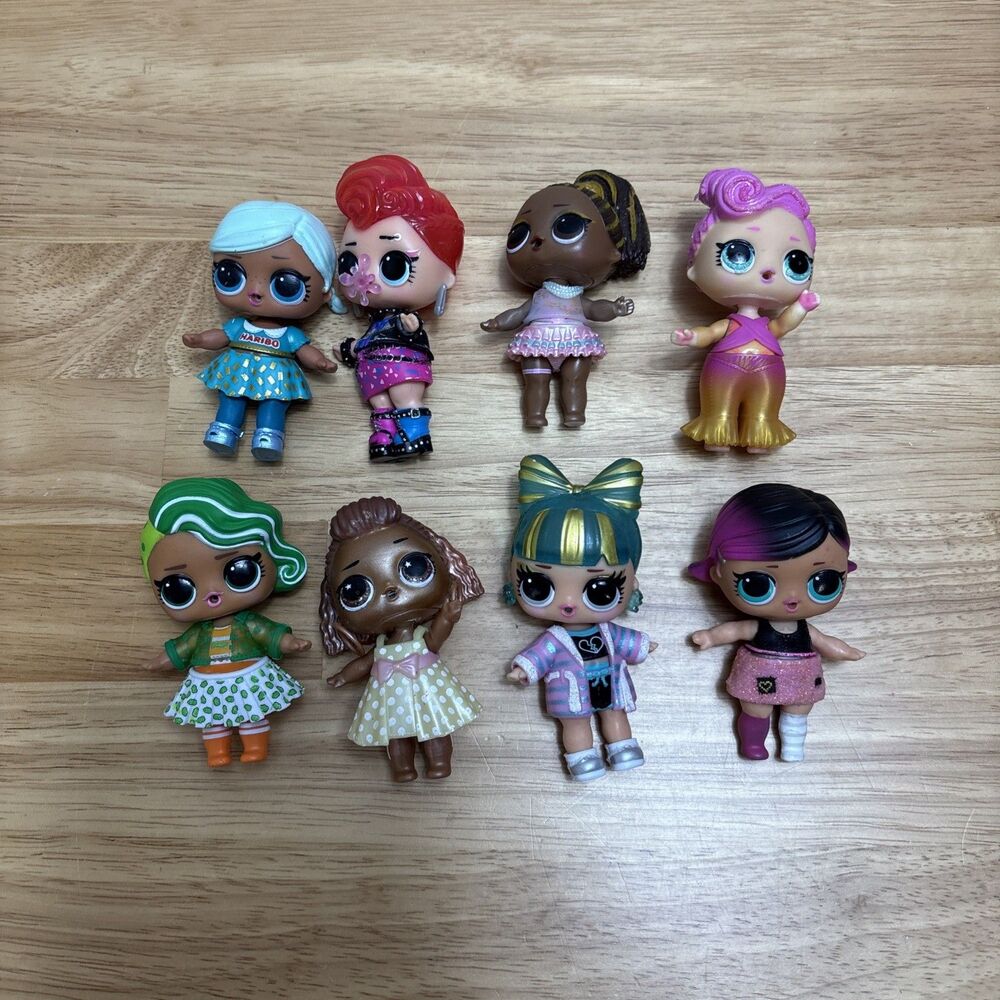 Lot of 8 LOL Surprise 3 inch Miniature Dolls MGA